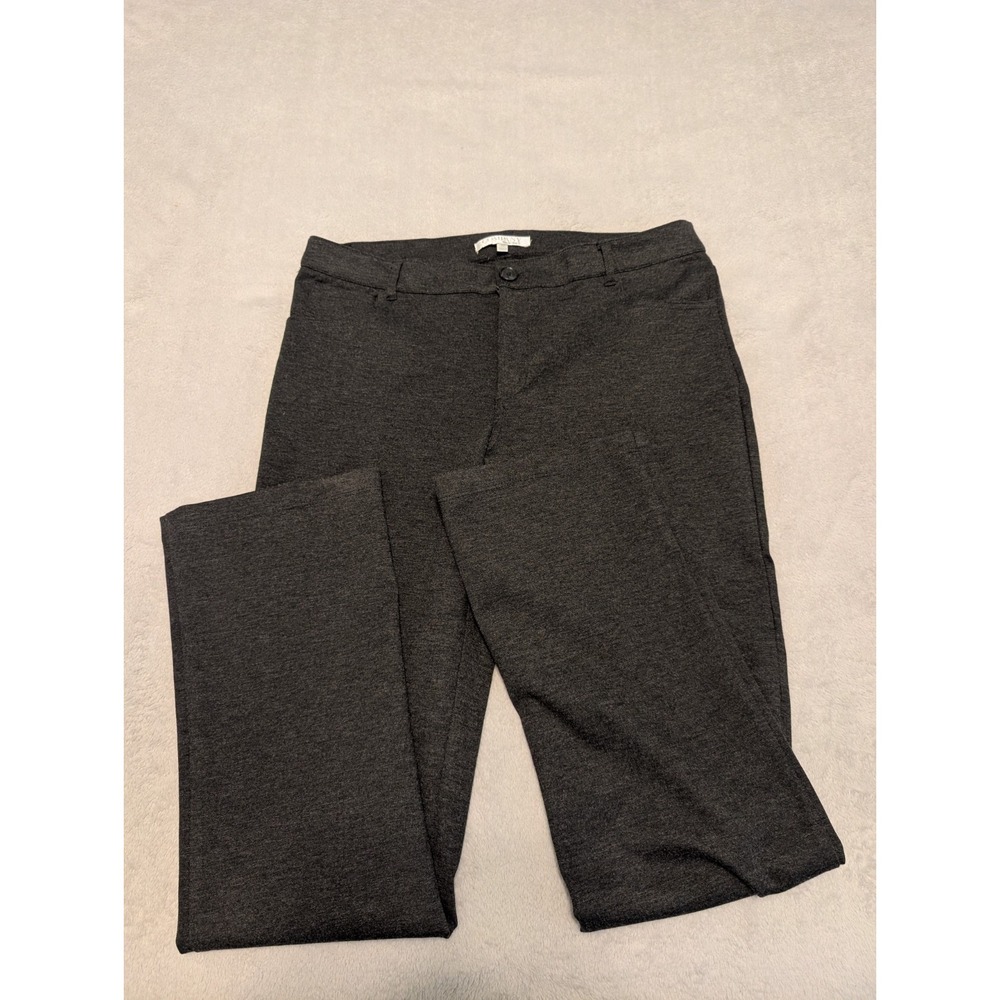 Company Ellen Tracy Women's Charcoal Gray Straight Leg Pants Sz 12